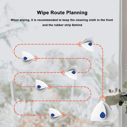 Automatic Magnetic Window Cleaner Brush Double Sided Sponge Wiper Cleaning Tool