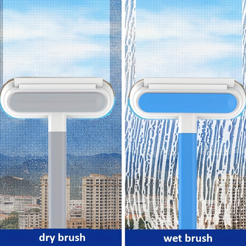 Multi-functional Window Cleaning Brush And Mini Pet Hair Remover, Professional Window Cleaning Tool For Home Use