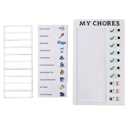 Self-discipline Punch Card Students' Develop Good Habits Planner Old Man My Chores Memo Message Inspection Table Can Replace Daily Life, Good Habits Develop Daily Learning Task Planning