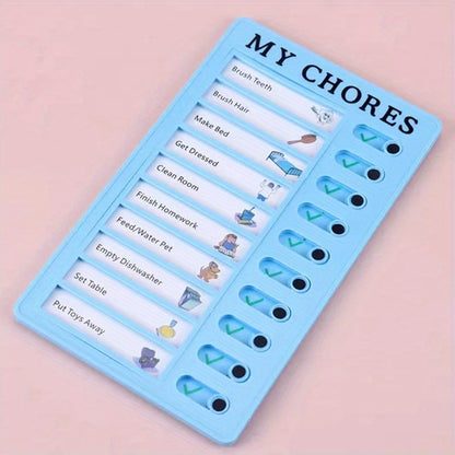 Self-discipline Punch Card Students' Develop Good Habits Planner Old Man My Chores Memo Message Inspection Table Can Replace Daily Life, Good Habits Develop Daily Learning Task Planning