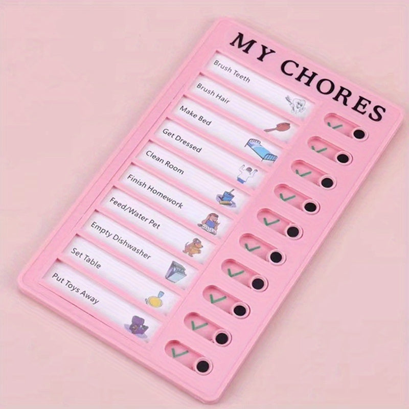 Self-discipline Punch Card Students' Develop Good Habits Planner Old Man My Chores Memo Message Inspection Table Can Replace Daily Life, Good Habits Develop Daily Learning Task Planning