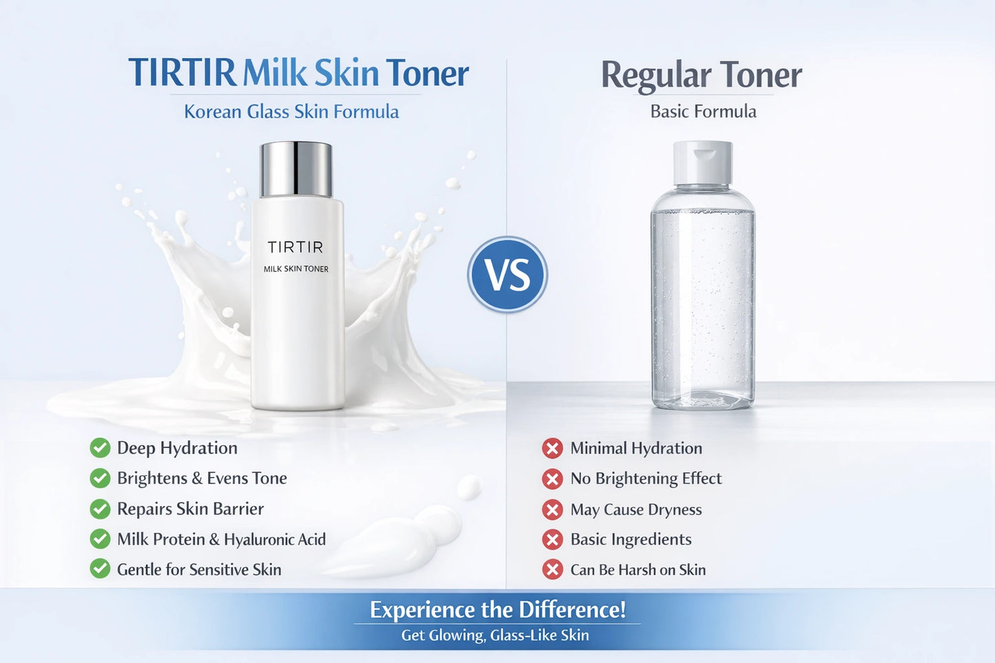 TIRTIR Milk Skin Toner – Hydrating Korean Glass Skin Toner (150ml)