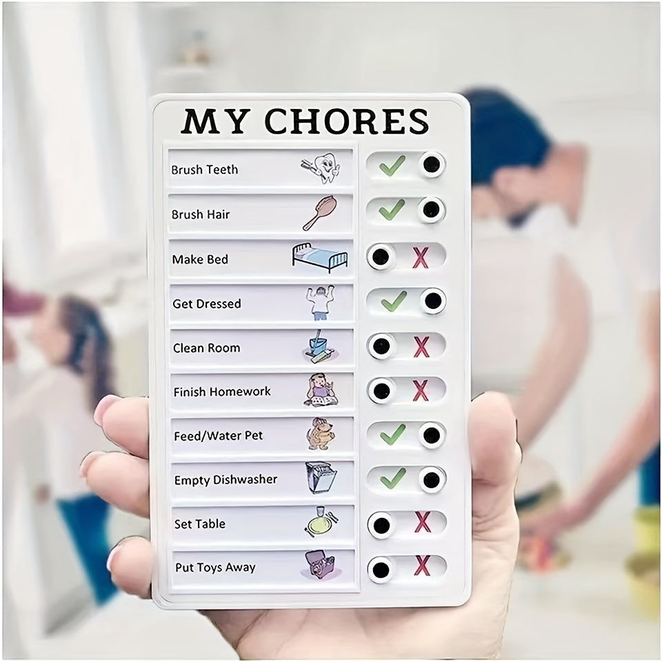 Self-discipline Punch Card Students' Develop Good Habits Planner Old Man My Chores Memo Message Inspection Table Can Replace Daily Life, Good Habits Develop Daily Learning Task Planning