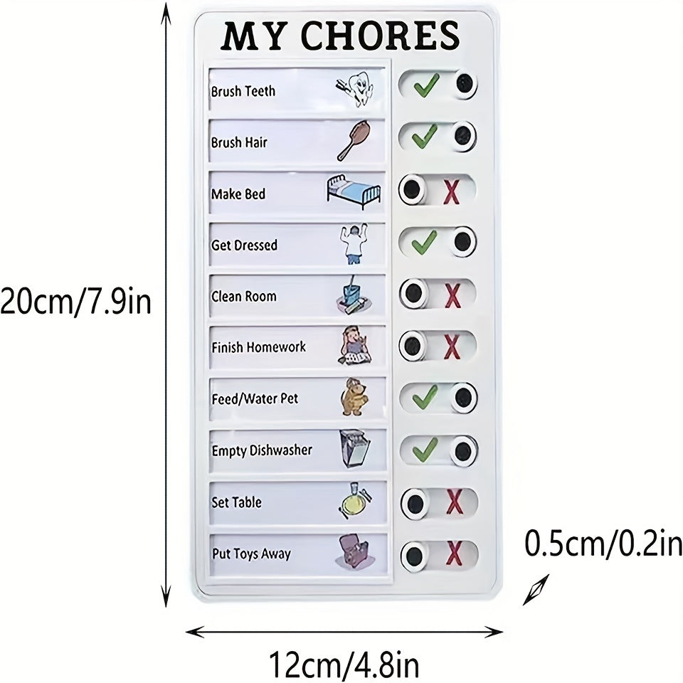 Self-discipline Punch Card Students' Develop Good Habits Planner Old Man My Chores Memo Message Inspection Table Can Replace Daily Life, Good Habits Develop Daily Learning Task Planning
