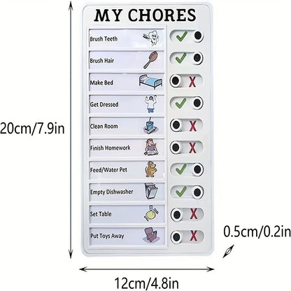 Self-discipline Punch Card Students' Develop Good Habits Planner Old Man My Chores Memo Message Inspection Table Can Replace Daily Life, Good Habits Develop Daily Learning Task Planning